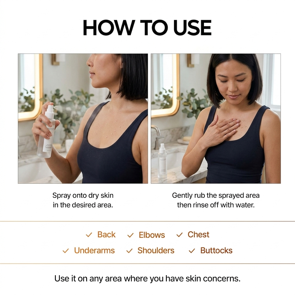 KIVORA Peel Shot | Kojic & Turmeric Exfoliating Spray